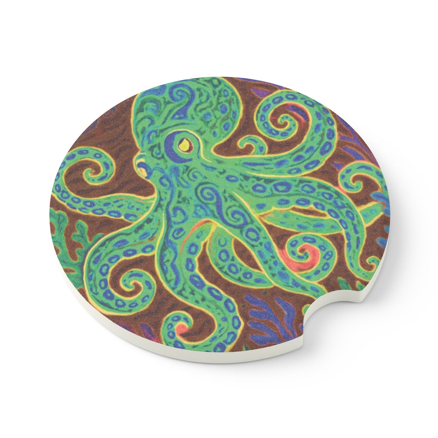 Soapstone Car Coaster - Gamma Kraken Joe