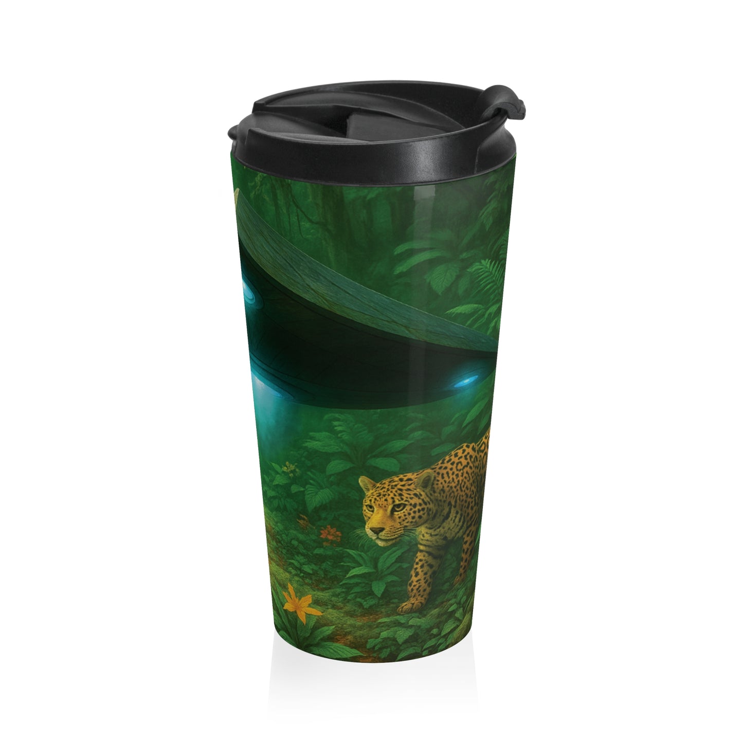 15 oz. Stainless Steel Travel Mug / UFO & Jaguars
