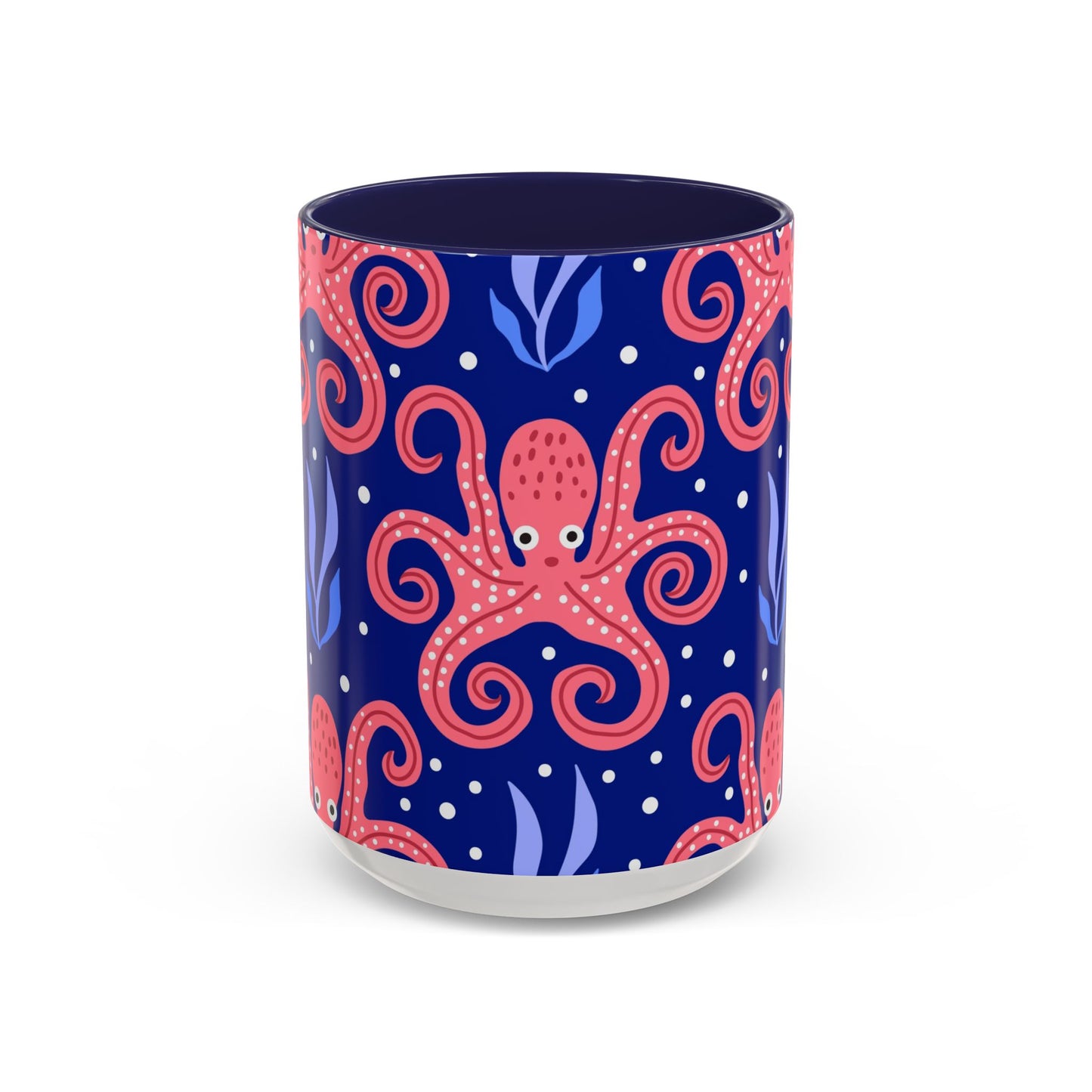 Accent Coffee Mug (11, 15oz), Tentacle Twist Octopus / Various Colors