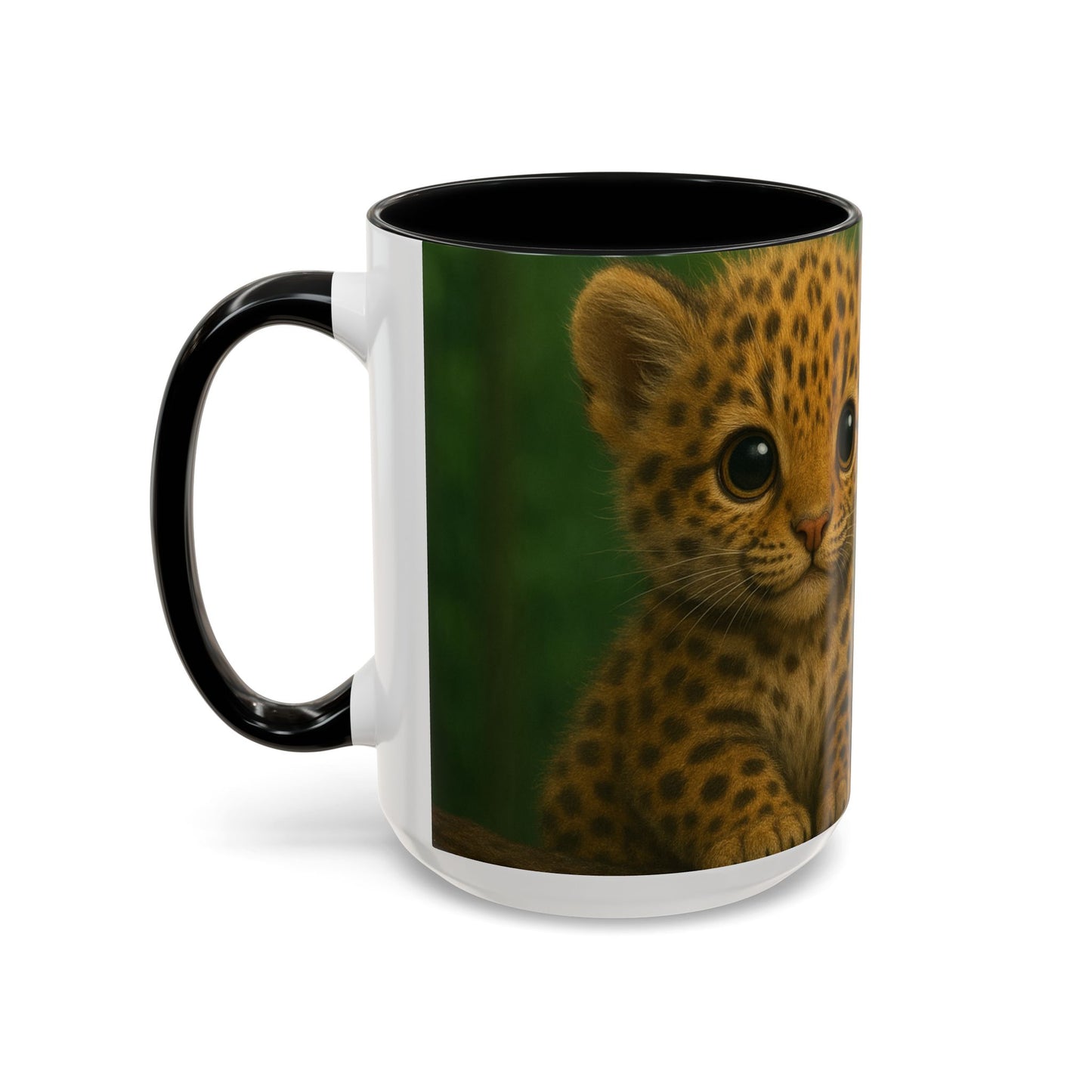 Accent Color Coffee Mug (11, 15oz), 8 Colors - Baby Jaguars