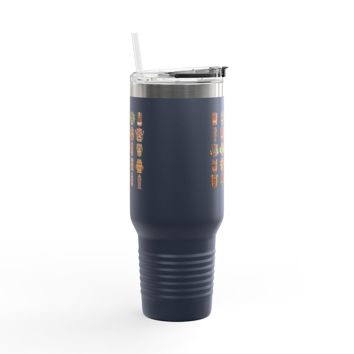 Insulated Travel Mug, 40oz / Tiny Tiki Dudes - Perfect for Outdoor Adventures