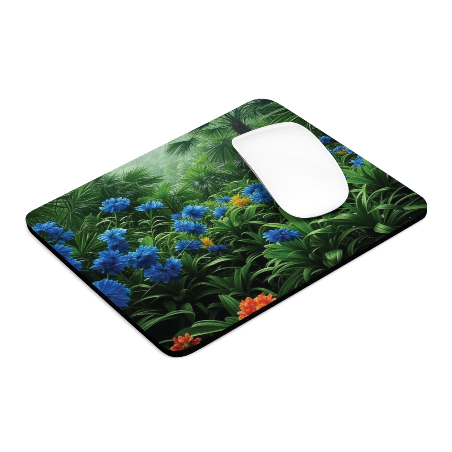 Tropical Mouse Pad, 2 Shapes - Beach Vibes for Home Office & Gamer / After a Rainforest Rain