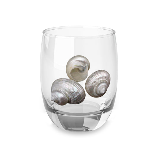 Whiskey Glass, White Nautilus Trio