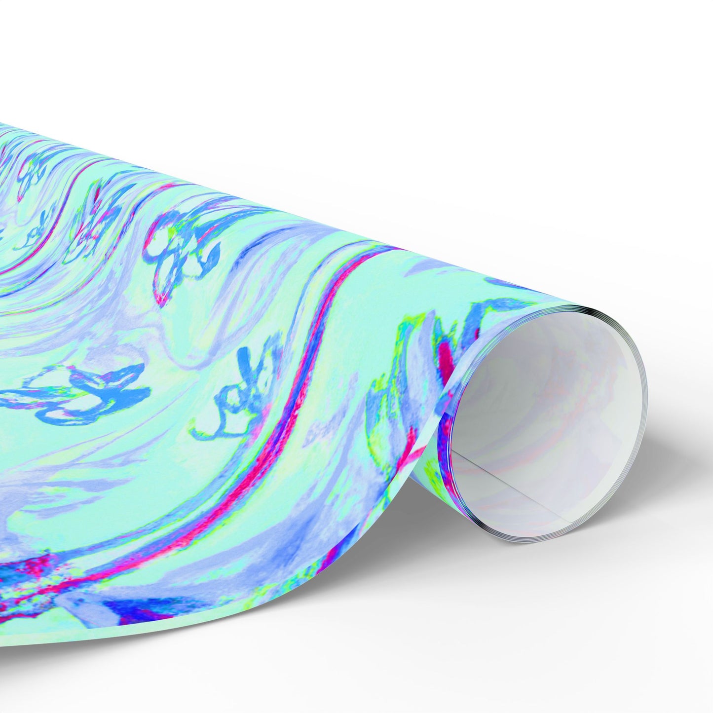 Wrapping Paper - Tropical Gift Wrap for All Occasions, 3 Sizes/2 Finishes / Tropical Doodles, Blue