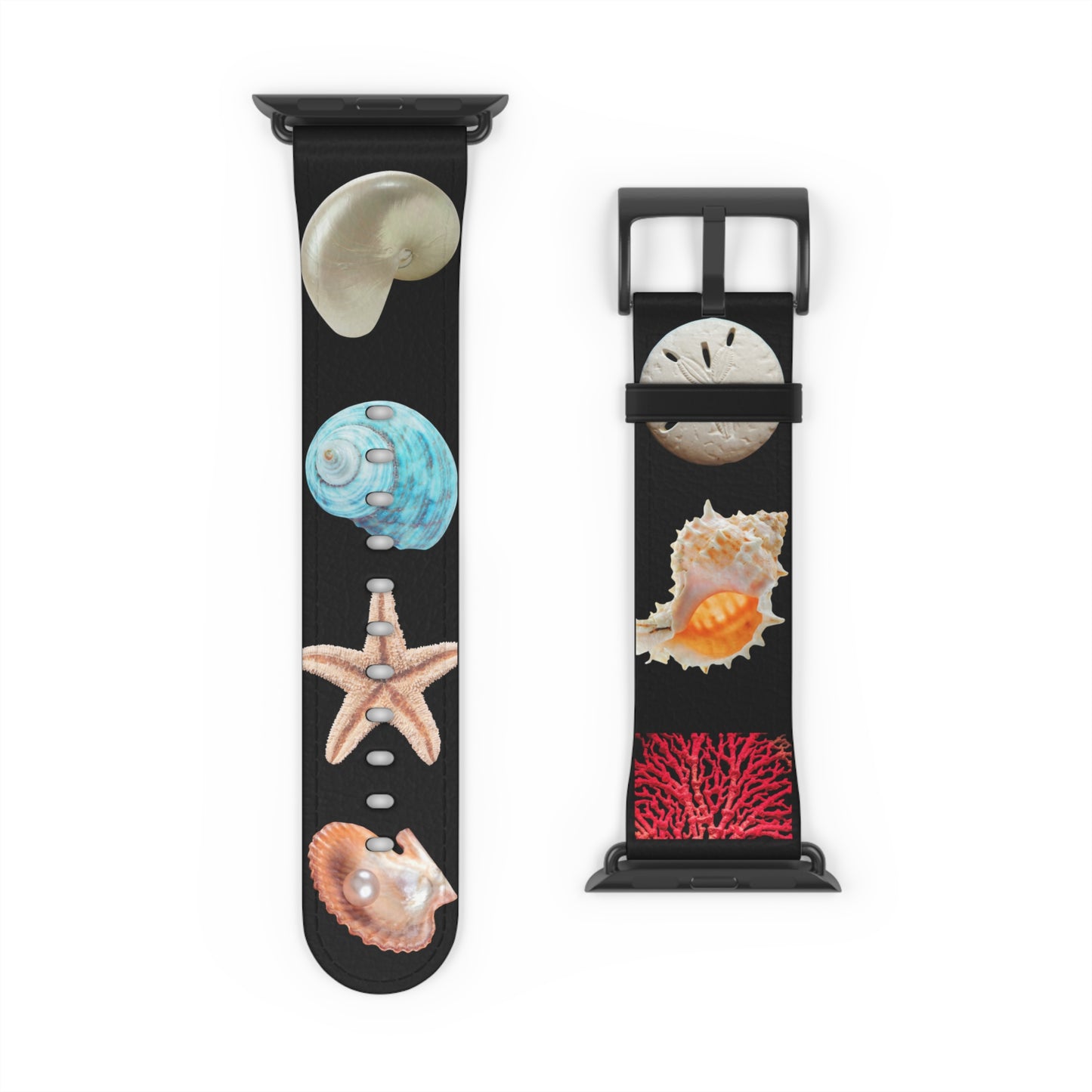 Apple Watch Band - Real Seashell Collection, black