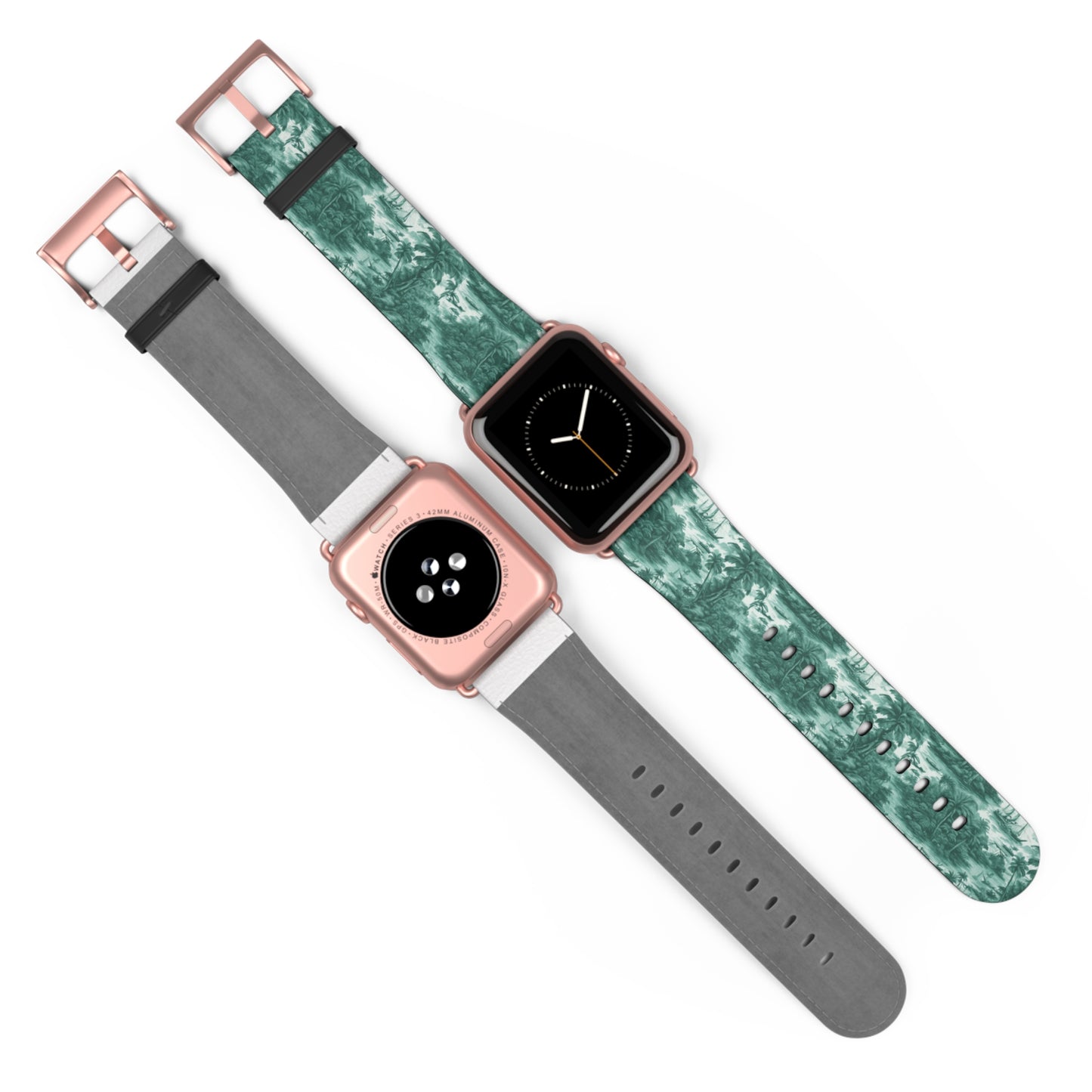 Apple Watch Band - Tropical Toile, evergreen