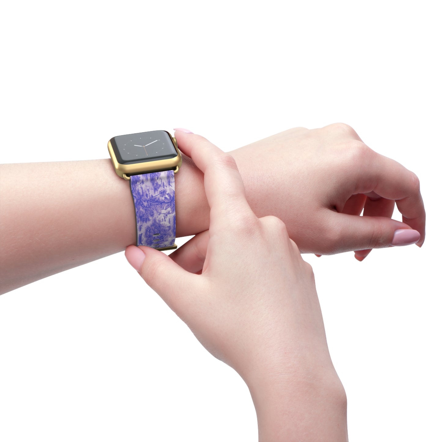 Apple Watch Band - Tropical Toile, purple