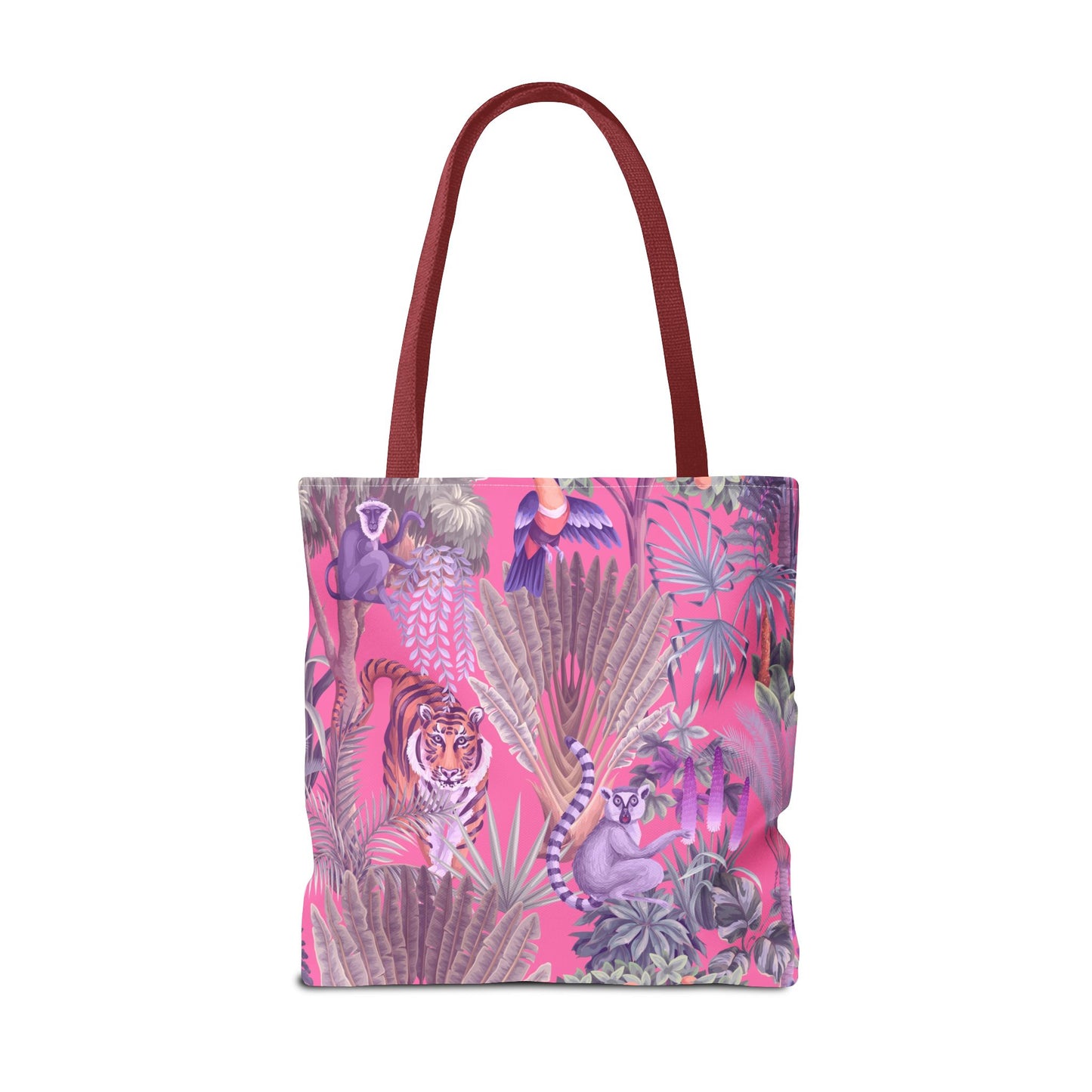 Tiger Haven, Pink Tote Bag - 3 Sizes