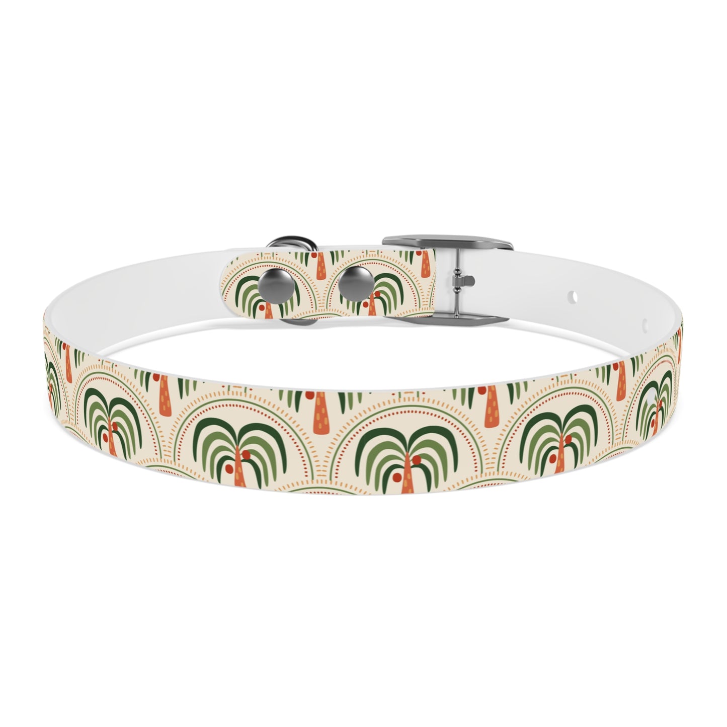 Dog Collar - Stylized Mosaic Palms