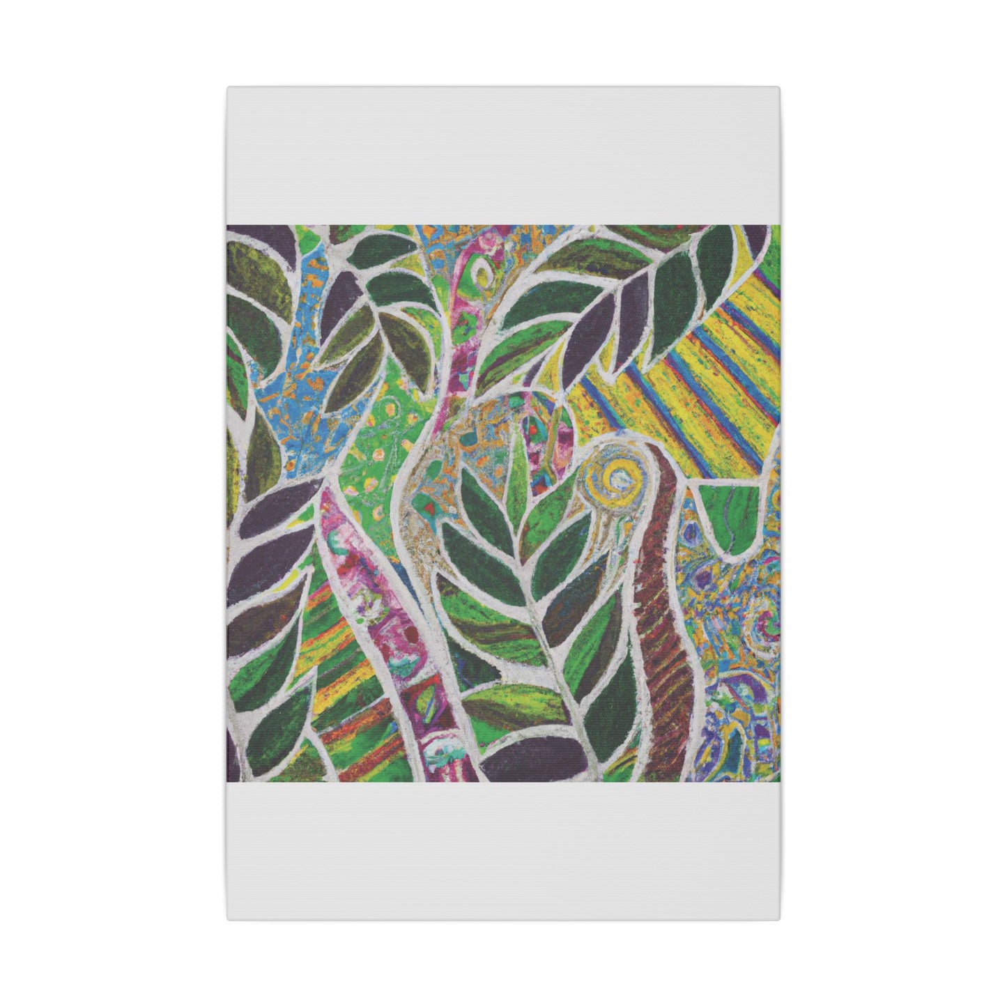 Tropical Canvas Artwork - Stretched Canvas Print, Many Sizes / Amazon Whimsy