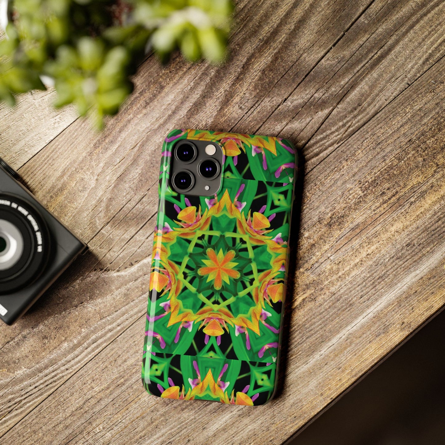 Slim Phone Cases - Orchid Kaleidoscope #2