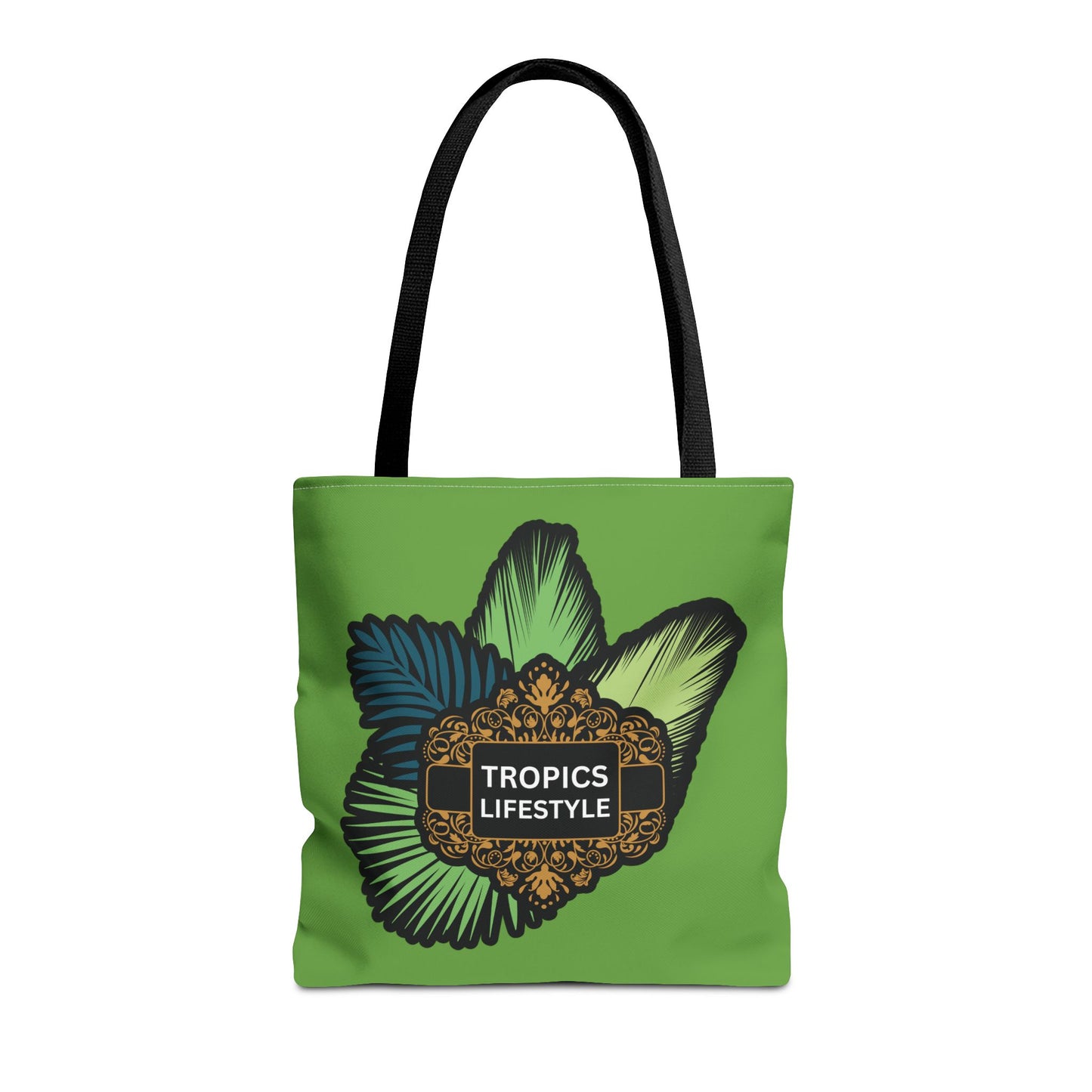 Elegant Tropics Lifestyle Logo Tote Bag - 3 Sizes, Green