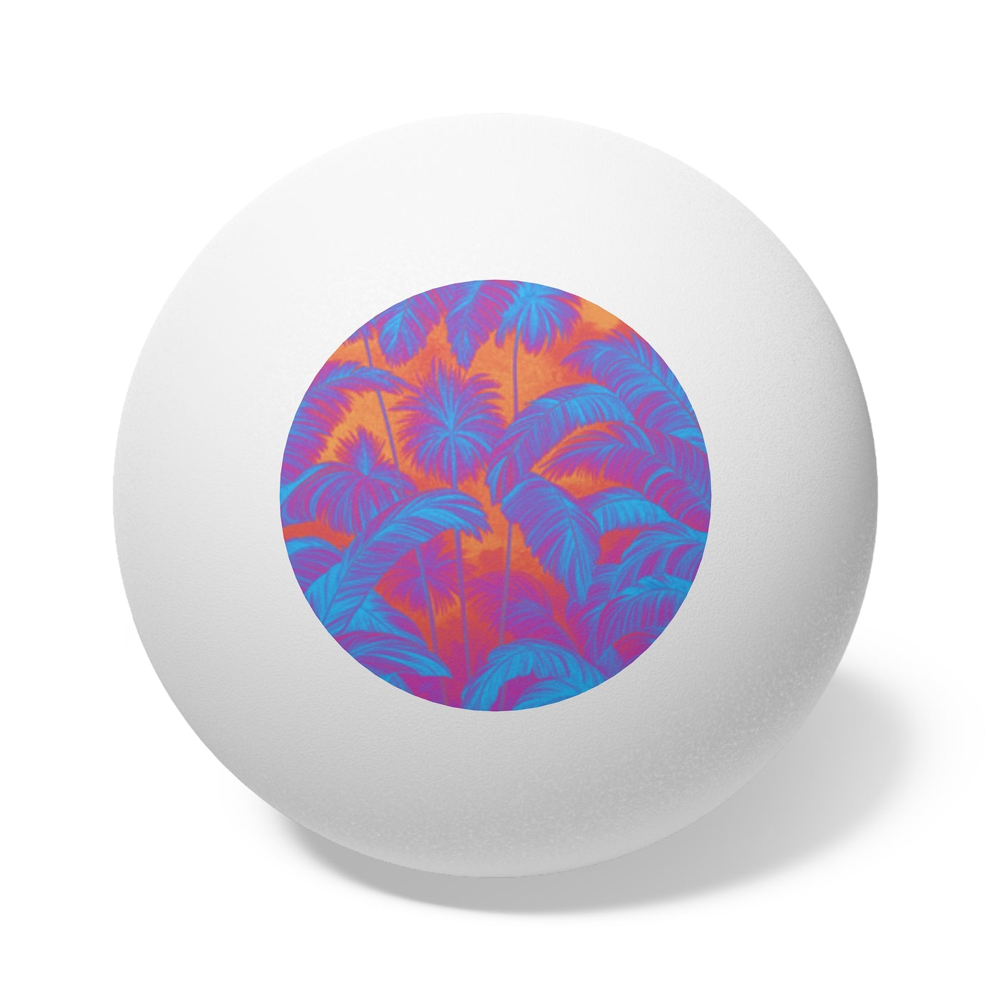 Tropical Paradise Ping Pong Balls - 6 Pack with Palm Serenity, Heatwave