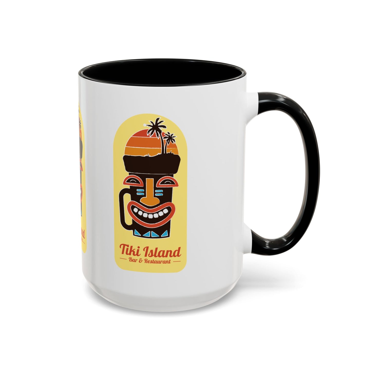 Copy of Tiki Island Accent Coffee Mug, 8 Colors - Fun Tropical Drinkware for Beach Vibes, Yellow