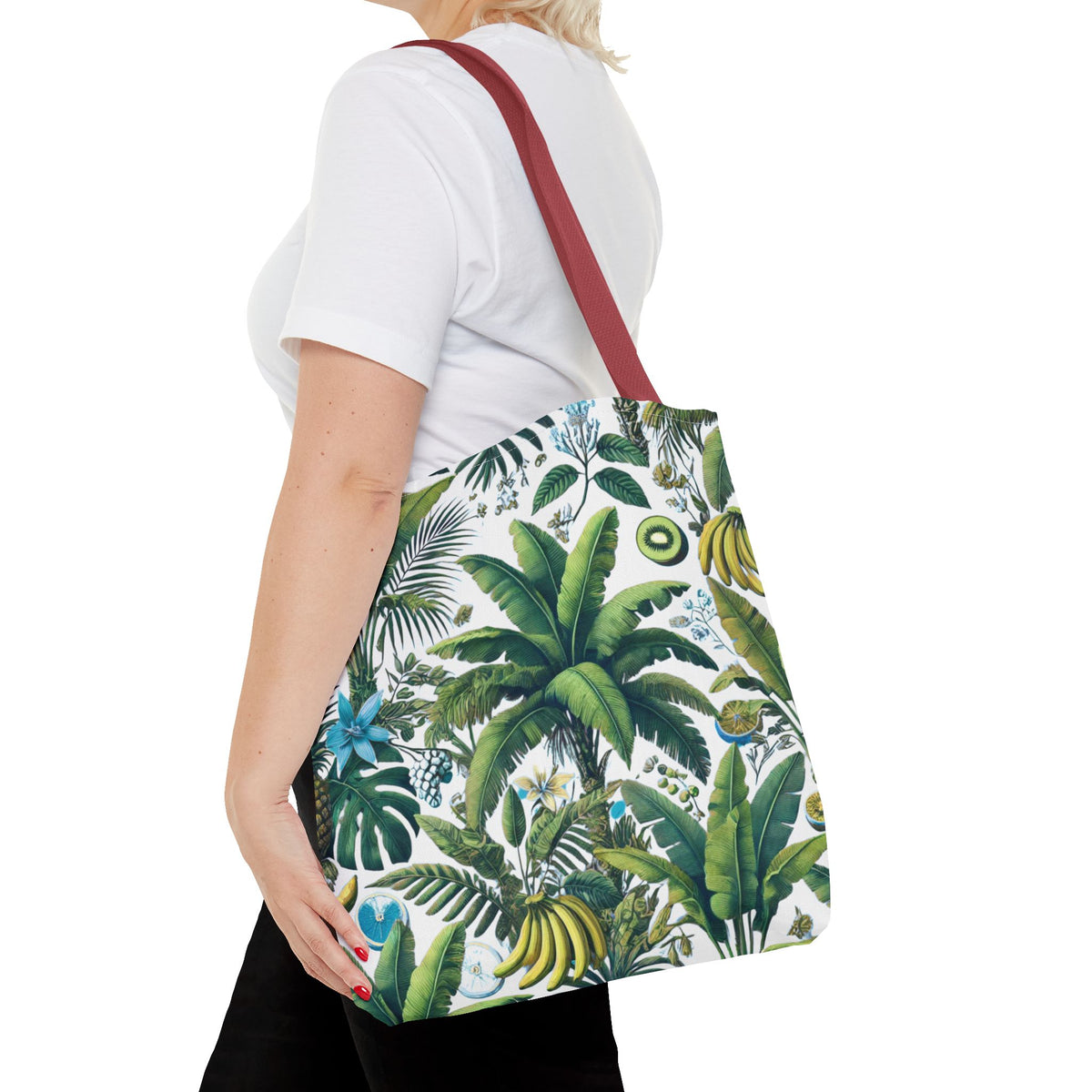 More Tropical Fruit/White Tote Bag - 3 Sizes