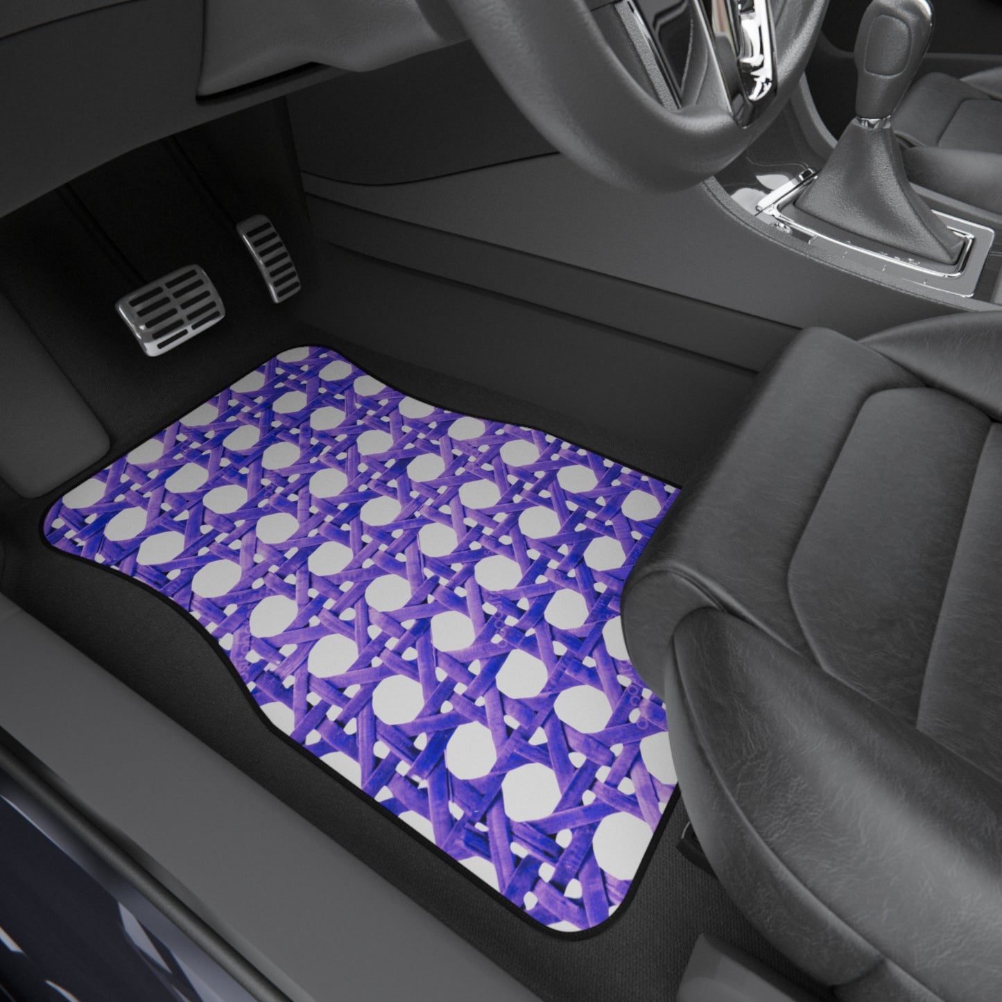 Beach Chair Wicker/Amethyst Car Floor Mats - SET of 2