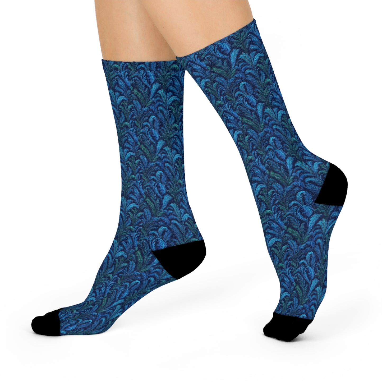Cushioned Crew Socks. Octopus - Rocco Blue