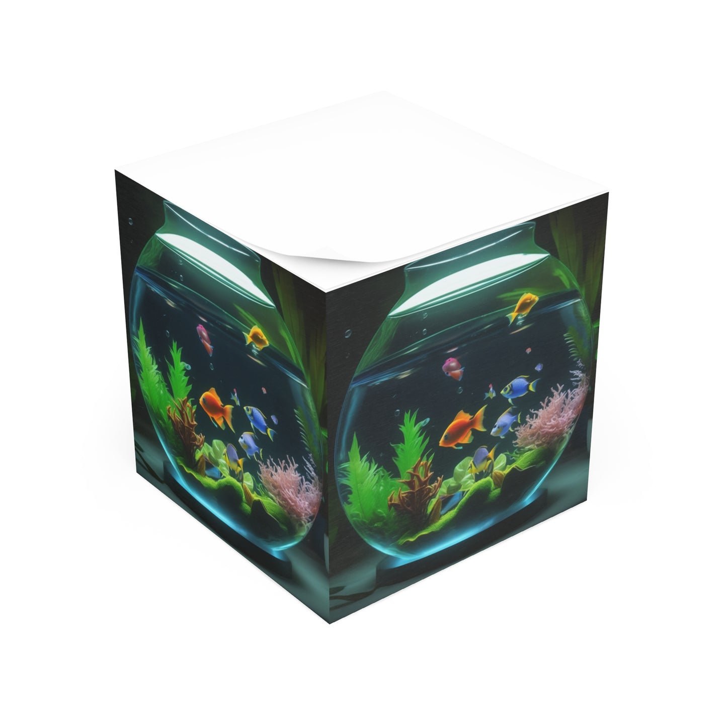 Note Cube - Tropical Fish Bowl #2