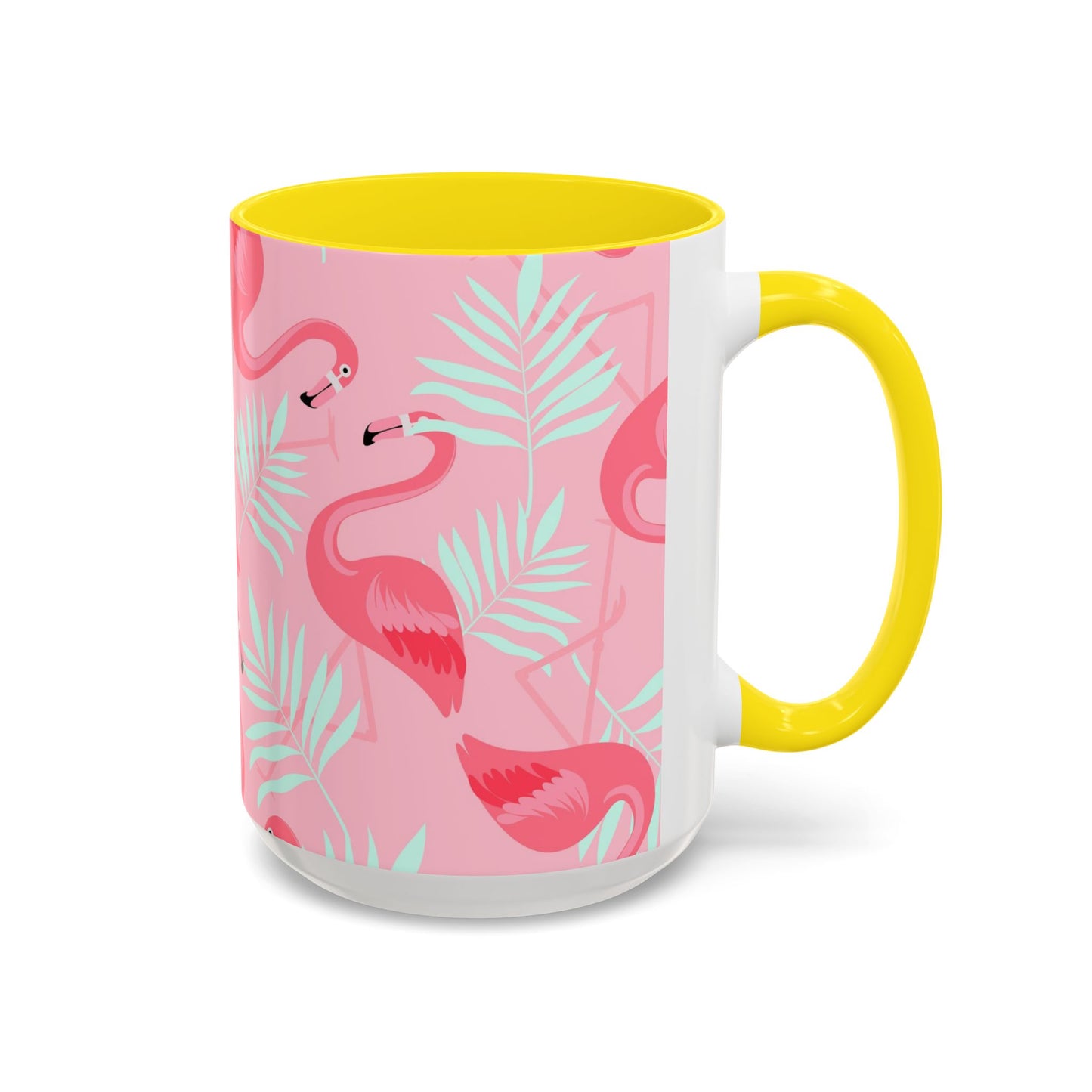 Copy of Accent Coffee Mug (11, 15oz), Hawaiian Flowers / Various Colors