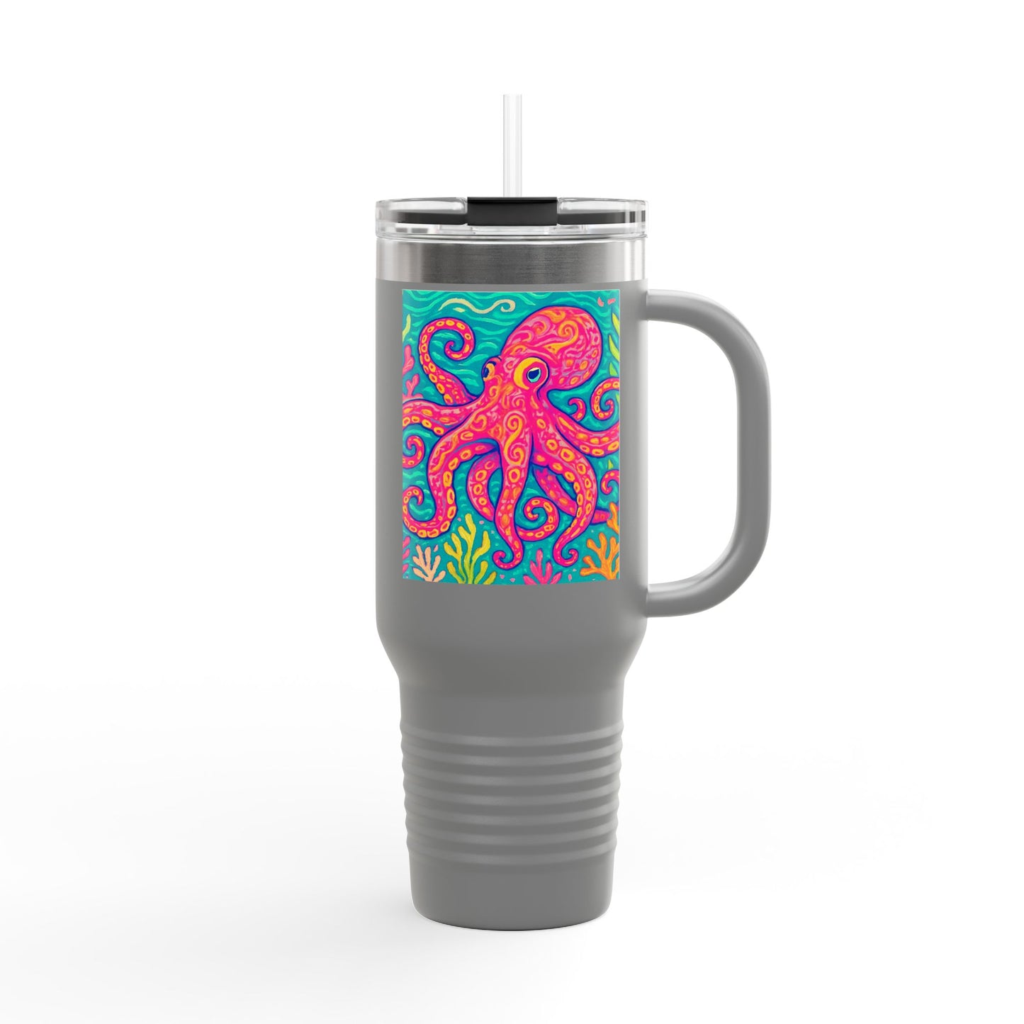 Kraken Joe/Red Insulated Travel Mug - 40oz - Perfect for Outdoor Adventures