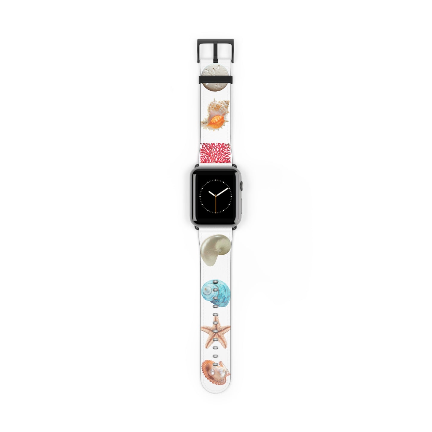 Apple Watch Band - Real Seashell Collection, white