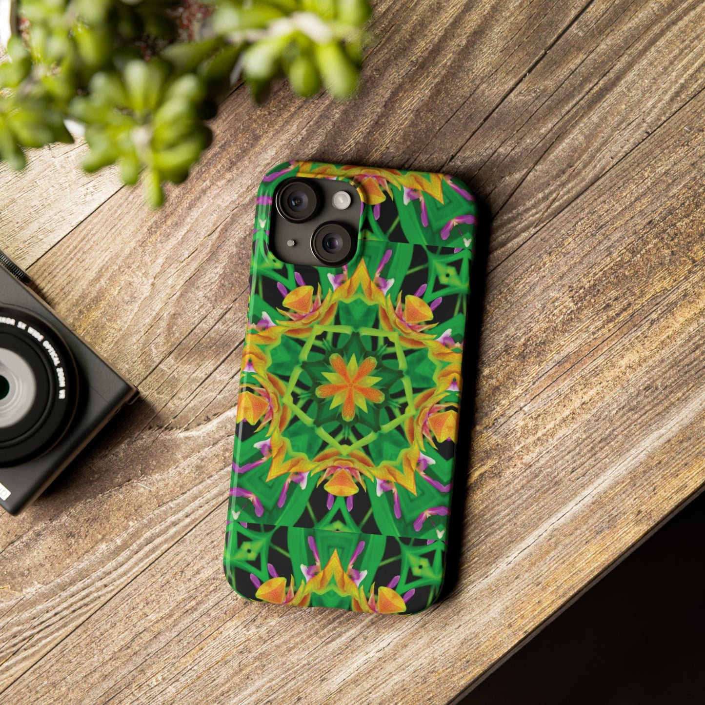 Slim Phone Cases - Orchid Kaleidoscope #2