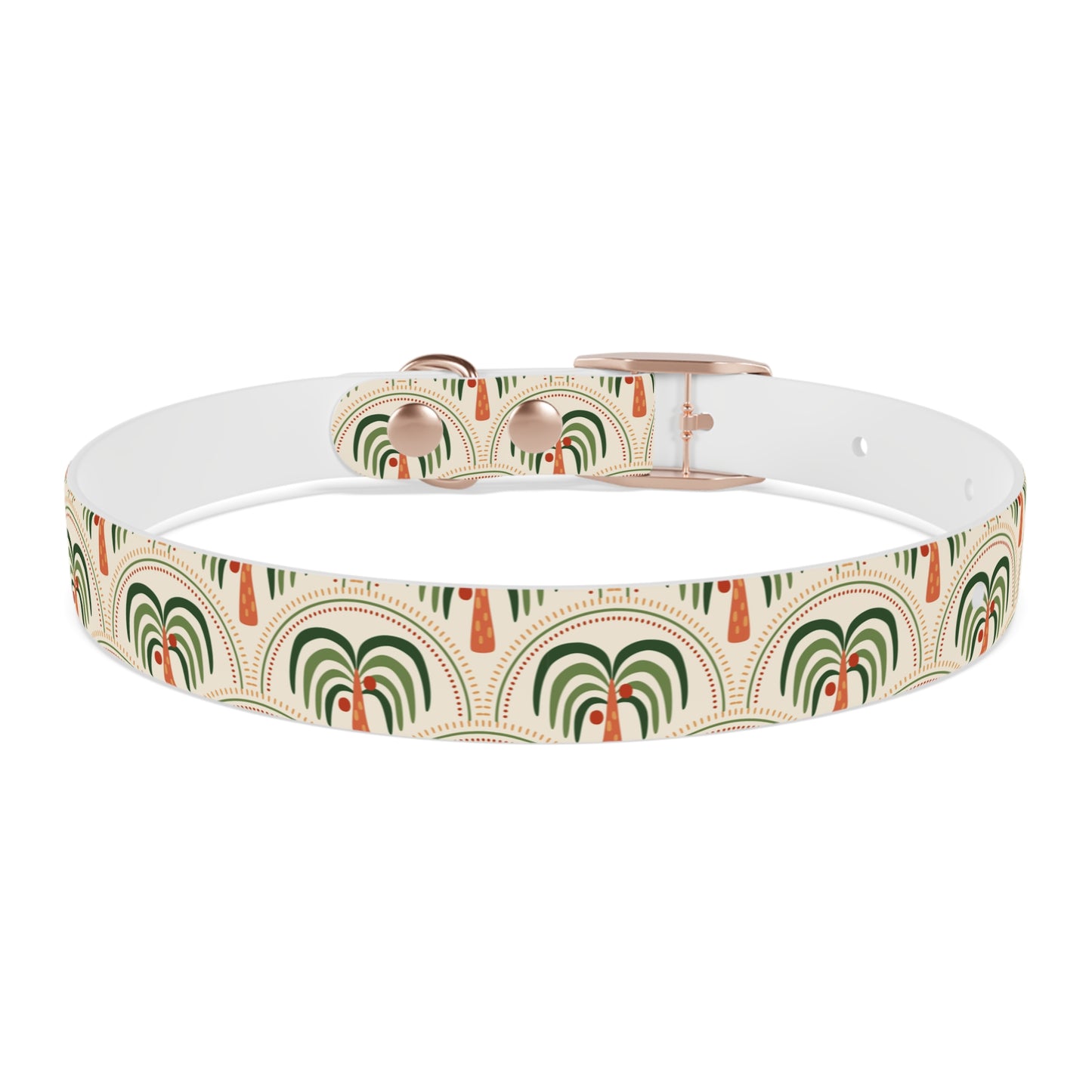 Dog Collar - Stylized Mosaic Palms