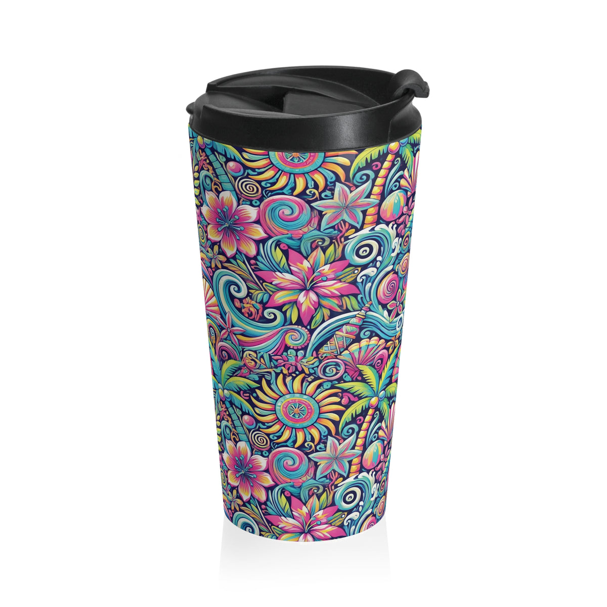 15 oz. Stainless Steel Travel Mug / Paradise on Repeat