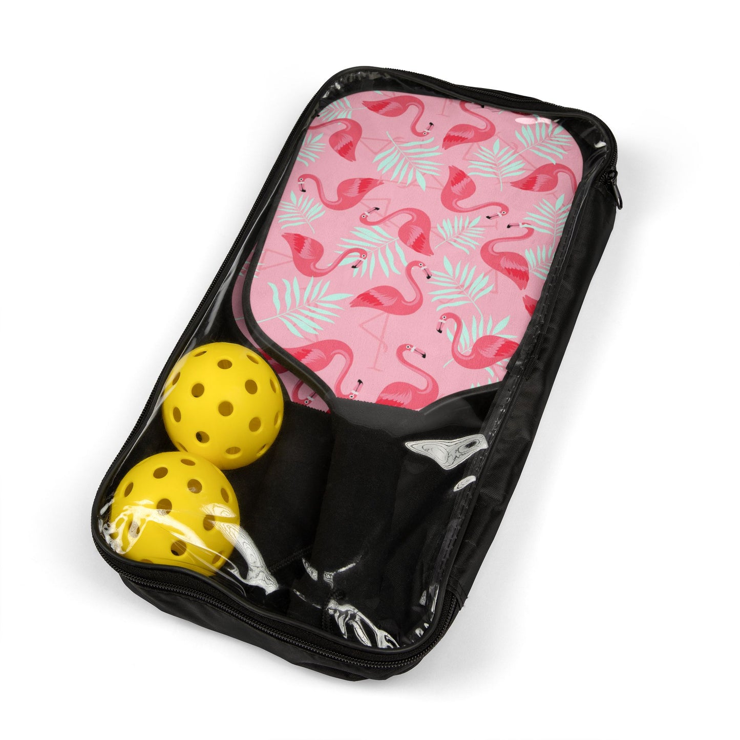 Pickleball Kit - Flamingo and White Palms