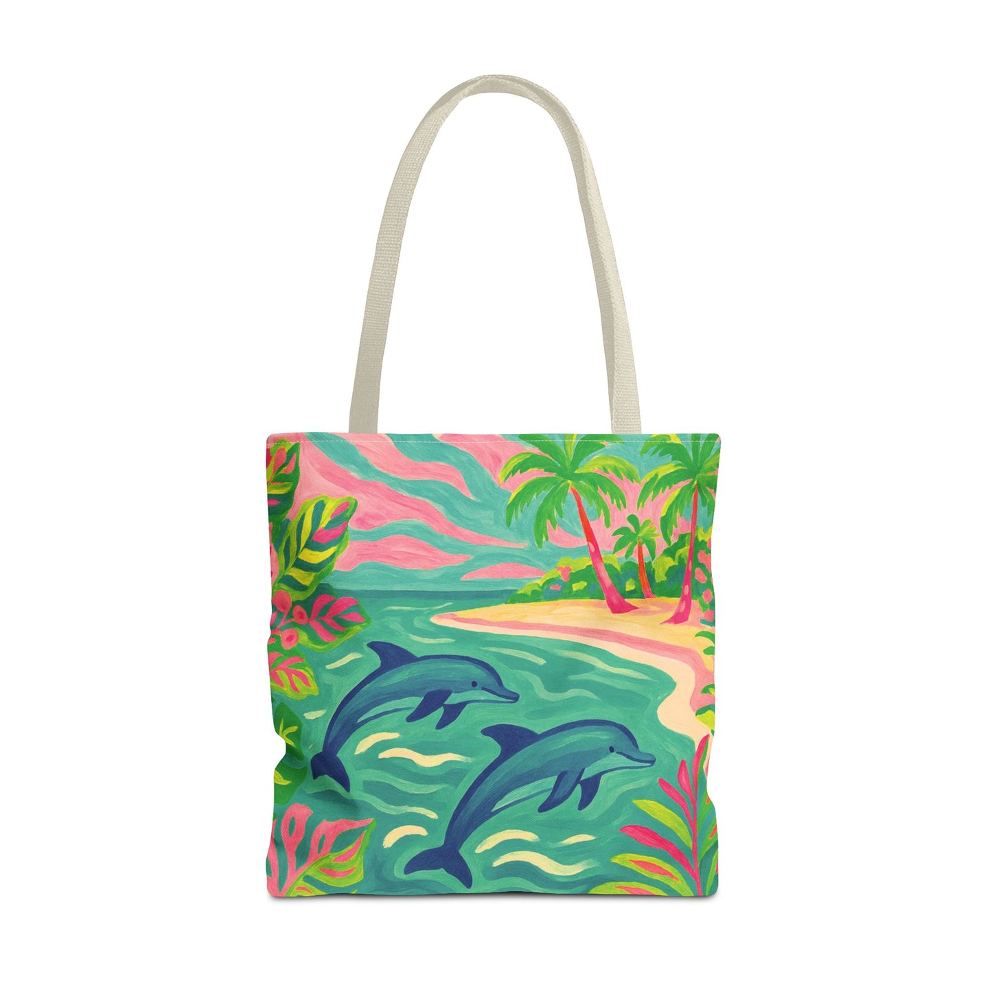 Jumping Dolphins Tote Bag - 3 Sizes