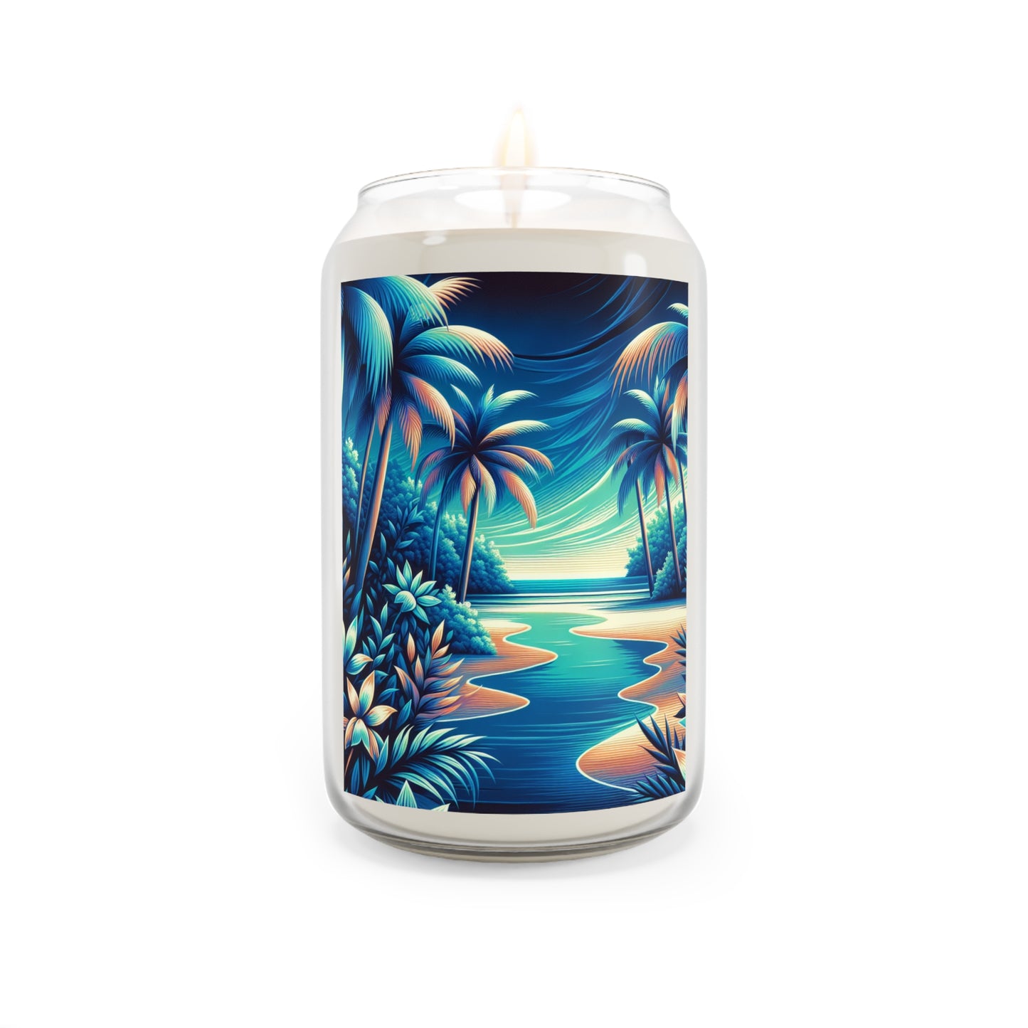 Scented Candle, 13.75oz - Neon Blues Beach
