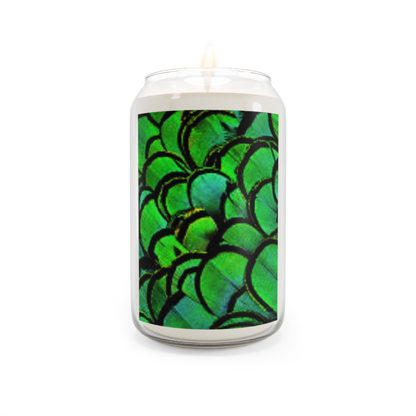 Scented Candle, 13.75oz - Green Peacock