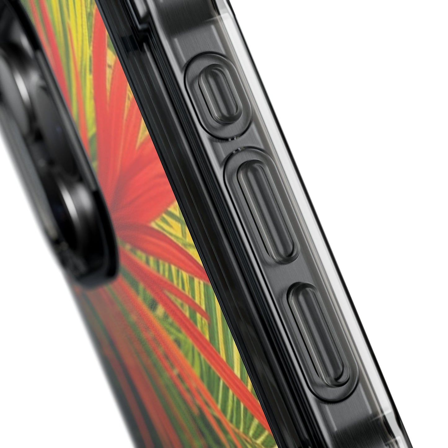 Red Flame Palm Magnetic Clear Phone Case, Many Models