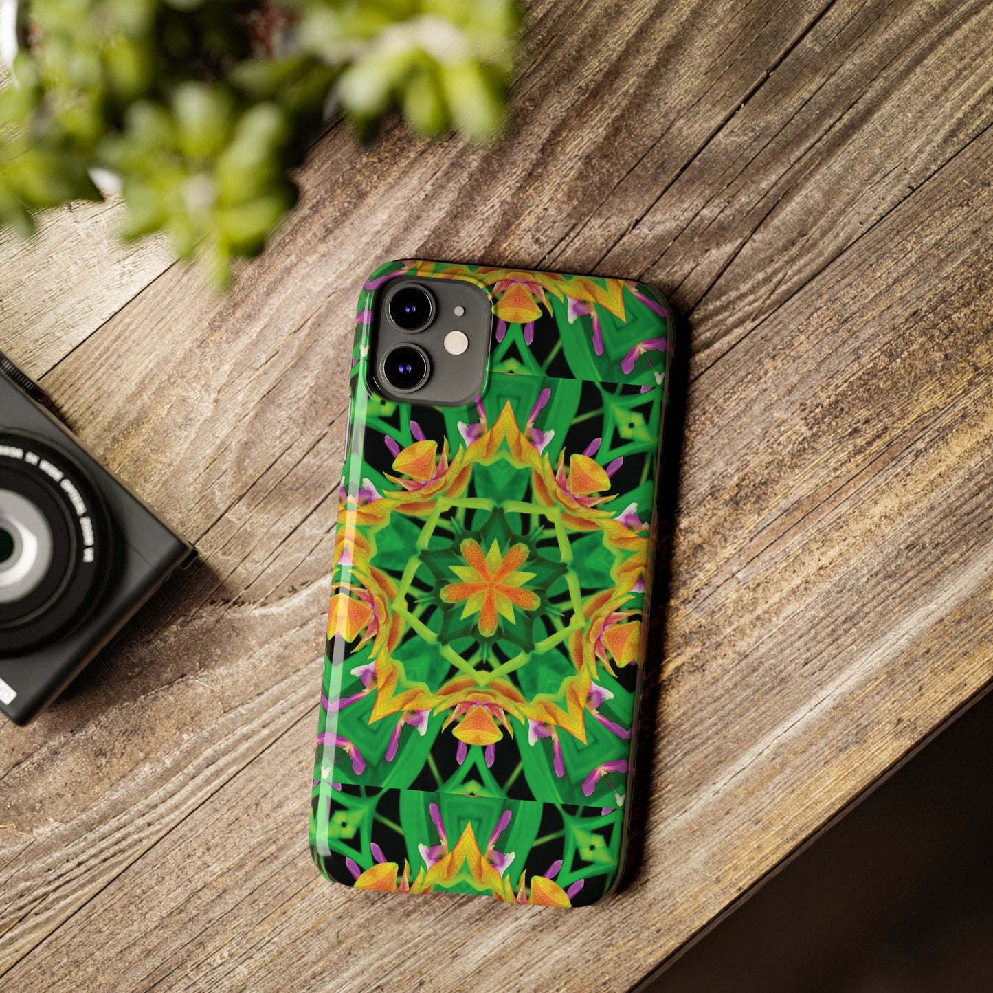 Slim Phone Cases - Orchid Kaleidoscope #2