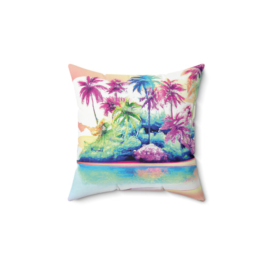 Decorative Pillow - Accent Cushion, 4 Sizes / Watercolor Beach