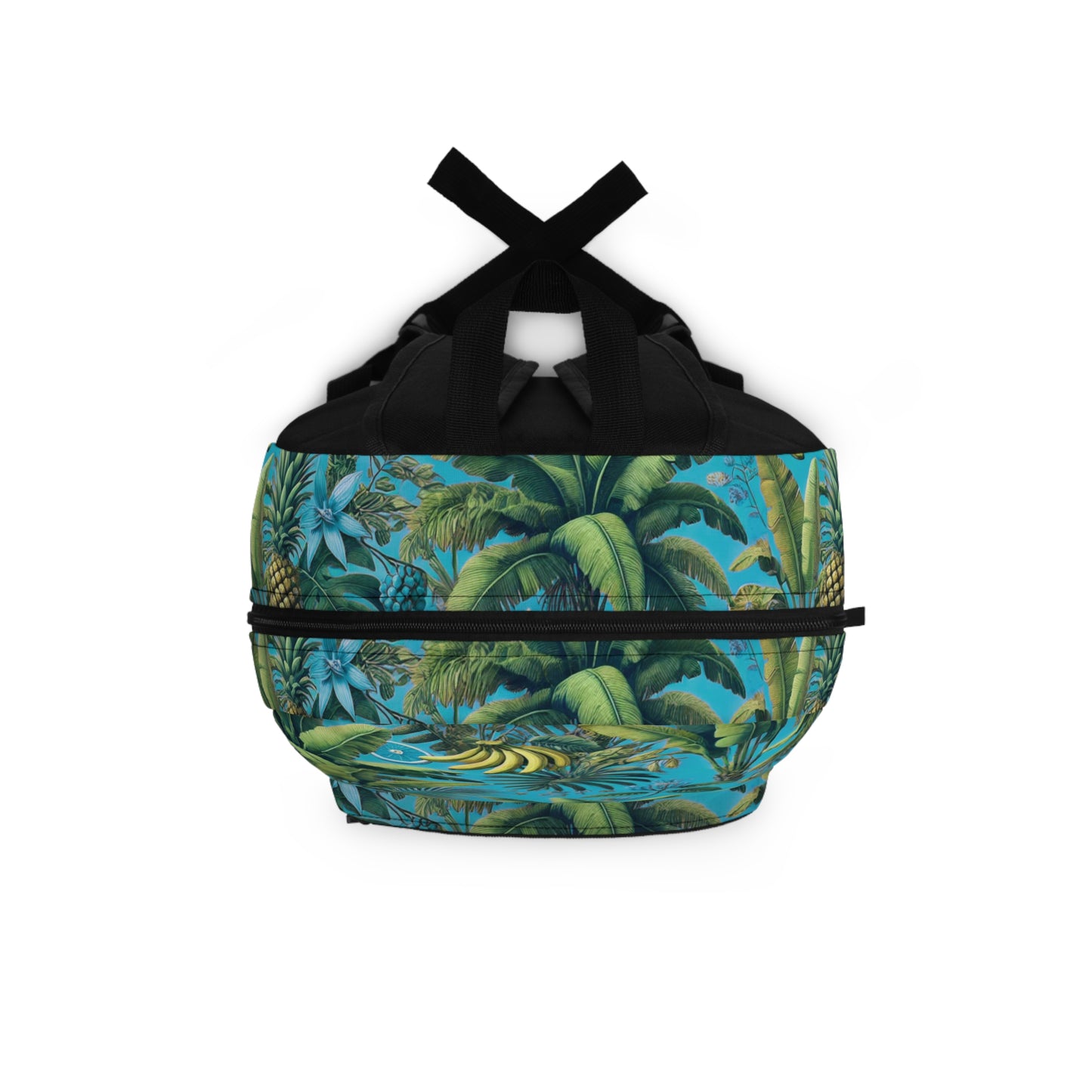 Tropical Backpack  / More Tropical Fruit, Aqua Blue