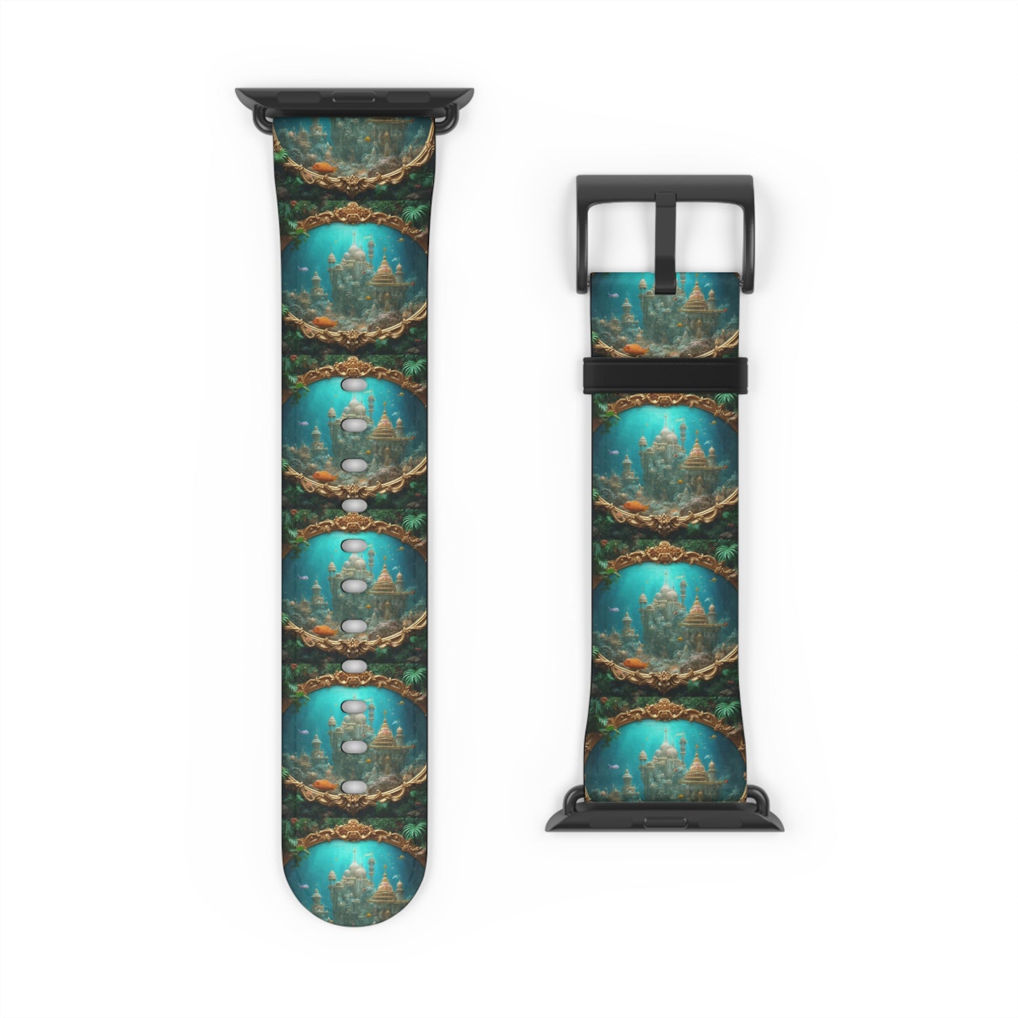 Apple Watch Band - Mermaid Palace, Aegean Sea, Vertical