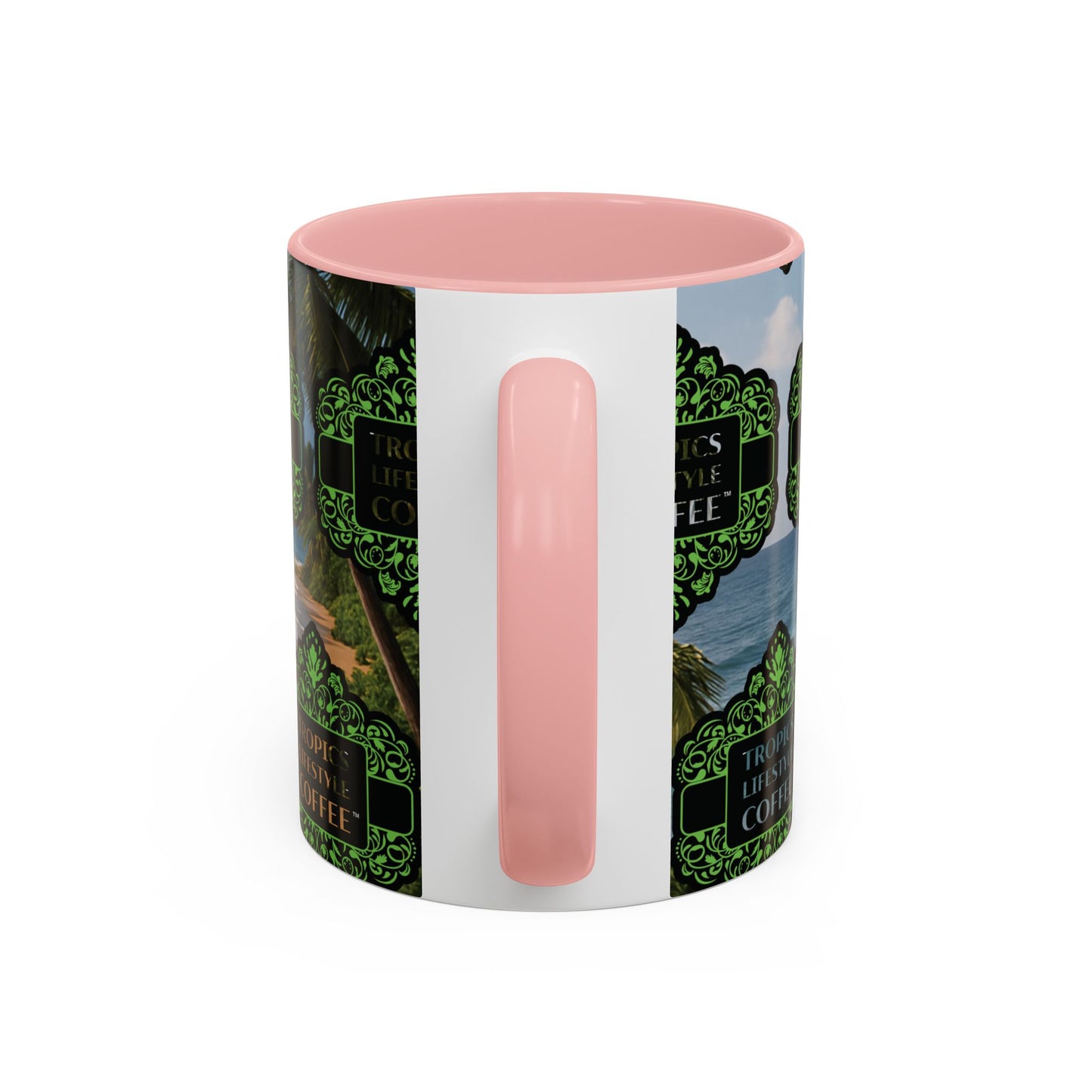 Accent Coffee Mug (11, 15oz), 8 Colors - Tropics Lifestyle Coffee, Meet You There