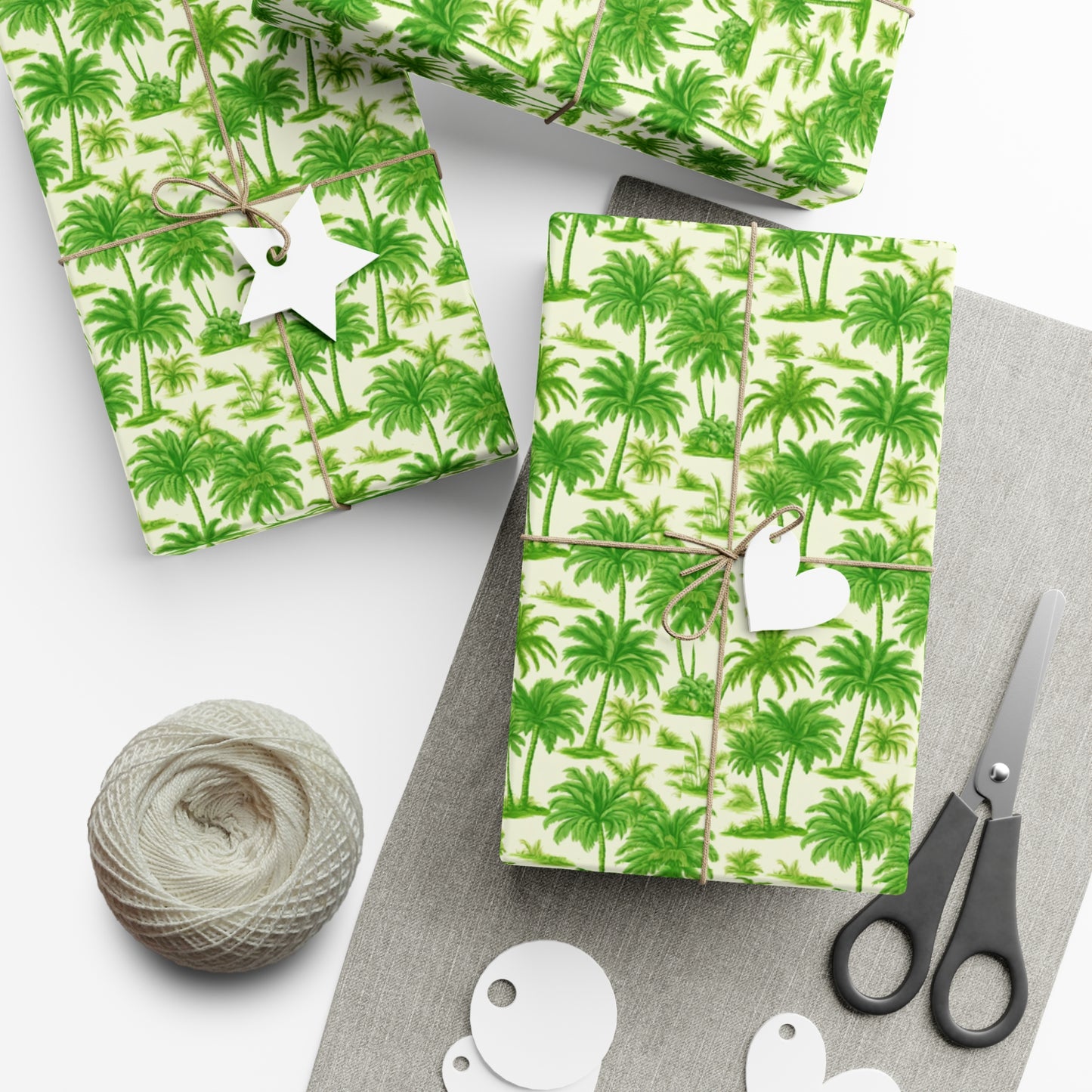 Gift Wrap Papers, Playful Palms Toile, 3 Sizes