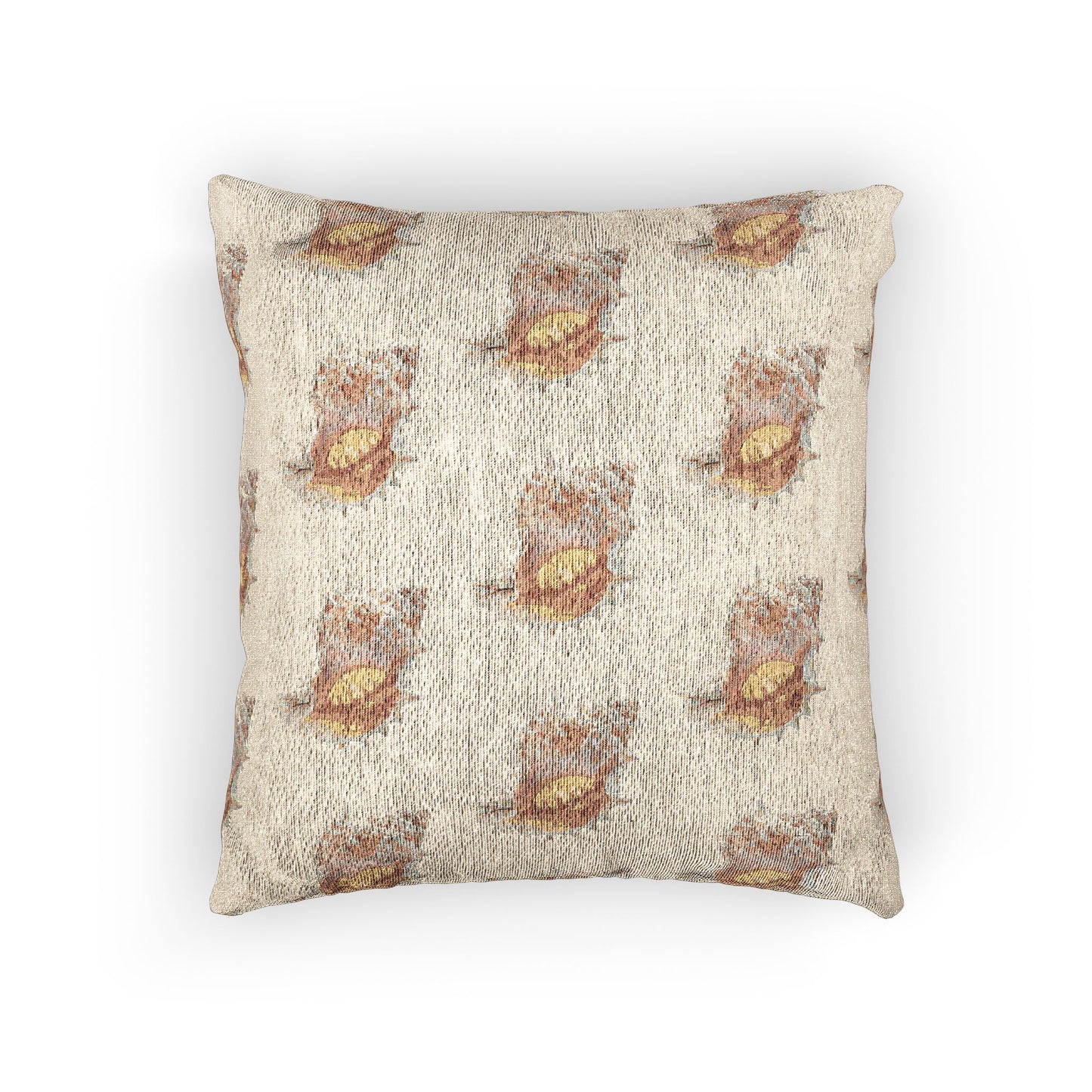 Woven Pillow, 17"W x 18"L - Photo Conch Shell