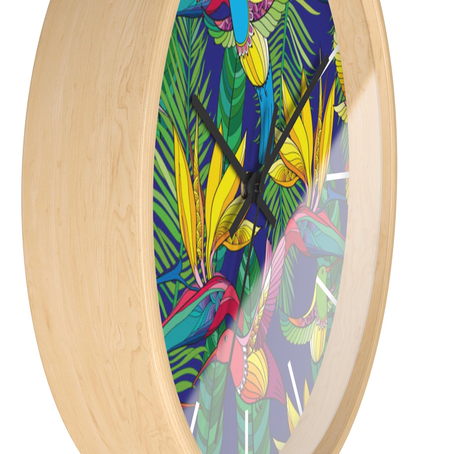 Wall Clock, Bird of Paradise Toile