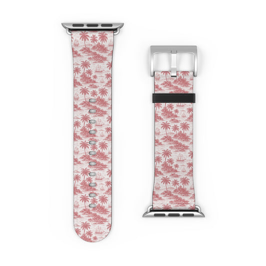 Apple Watch Band - Faraway Toile, Red