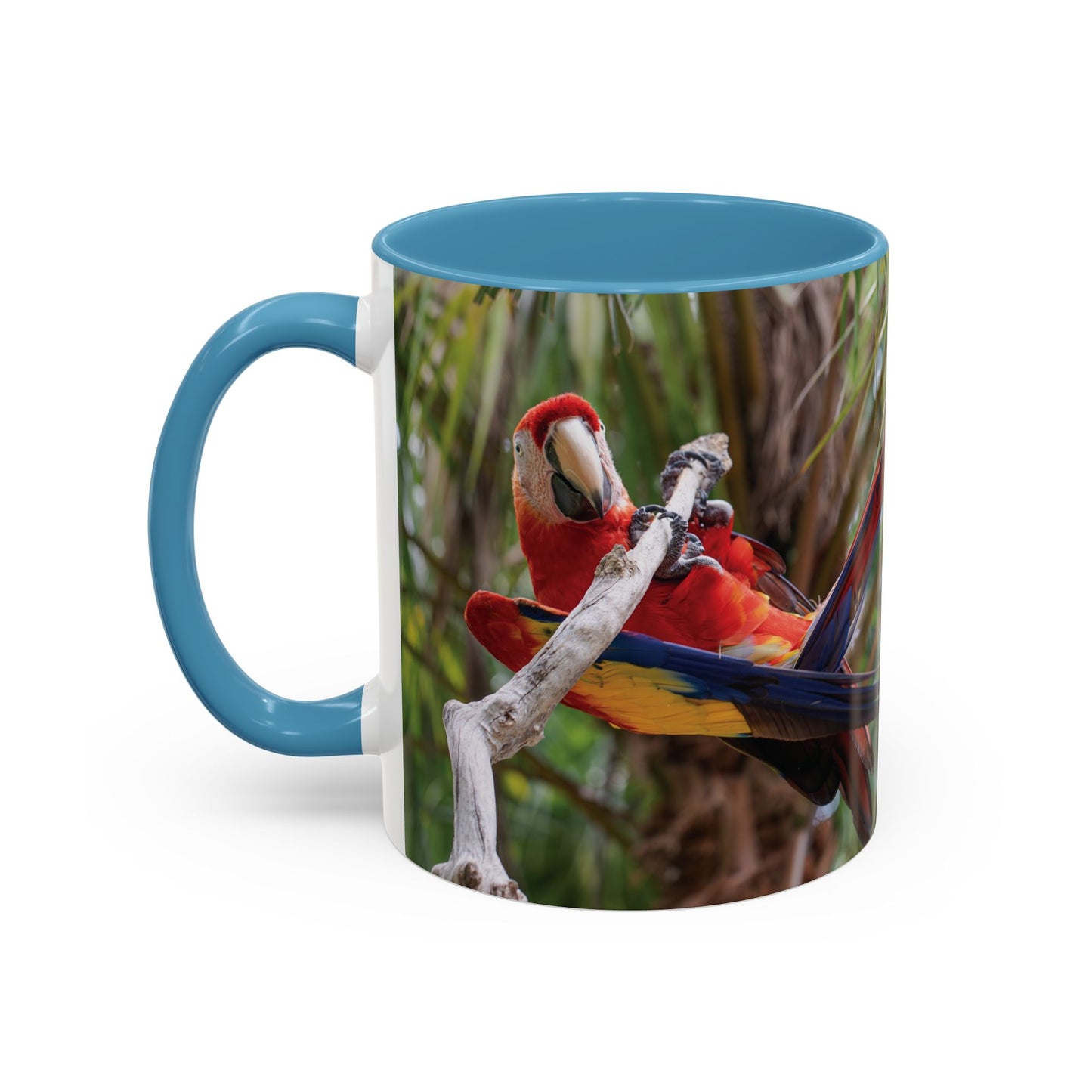 Parrot Accent Coffee Mug (11, 15oz), 8 Colors - Awkward Energy