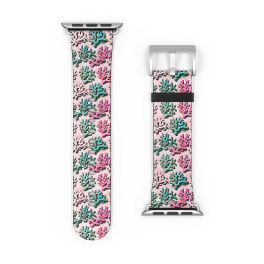 Apple Watch Band - Corals, Sangria