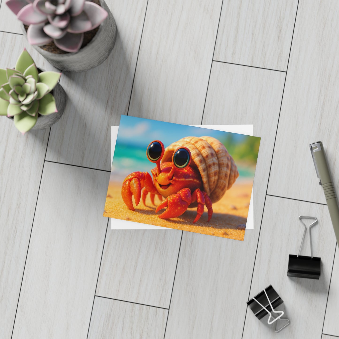 Baby Hermit Crab Postcard Bundle - Perfect for Ocean Lovers & Greetings!
