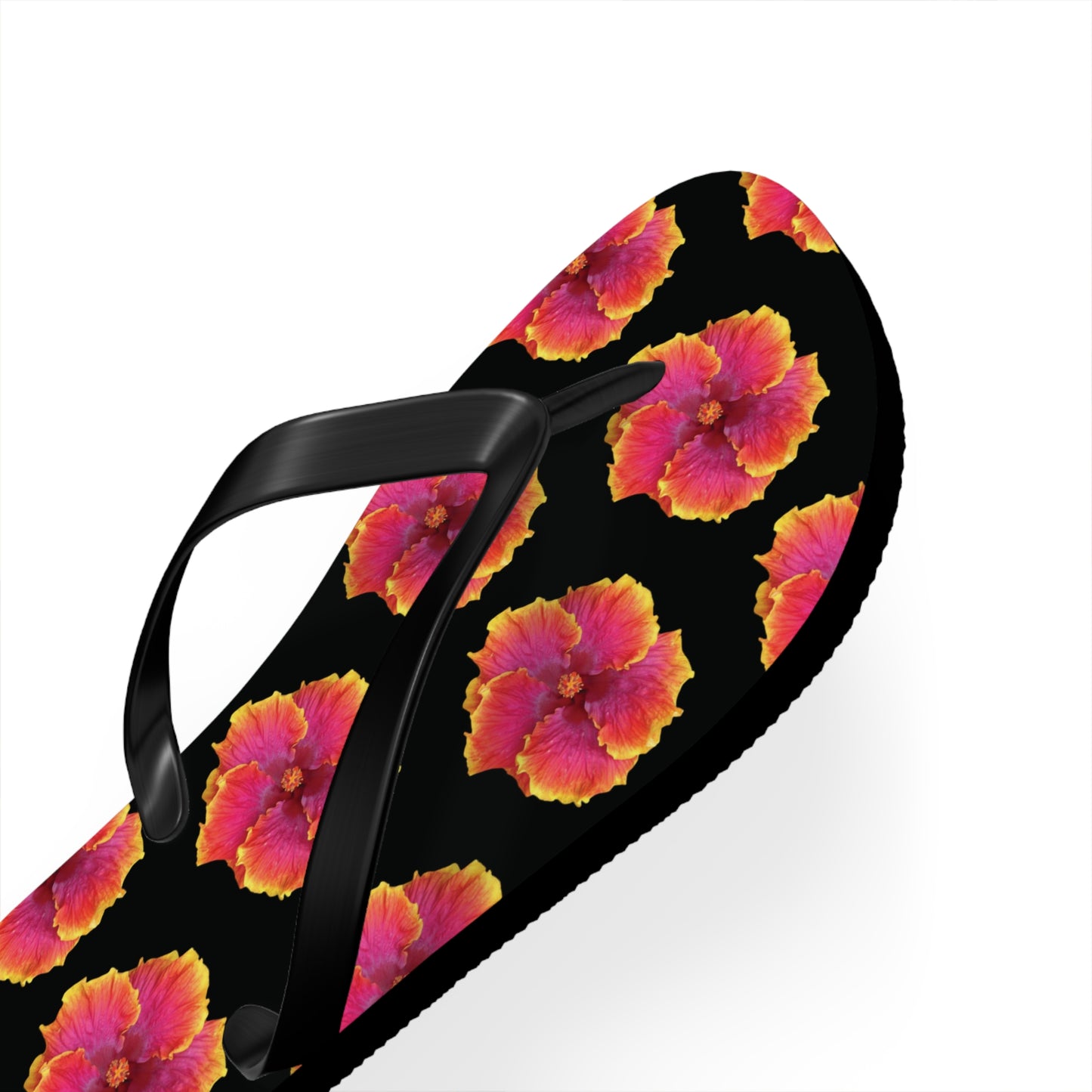 Flip Flops - Sunset Hibiscus/Black