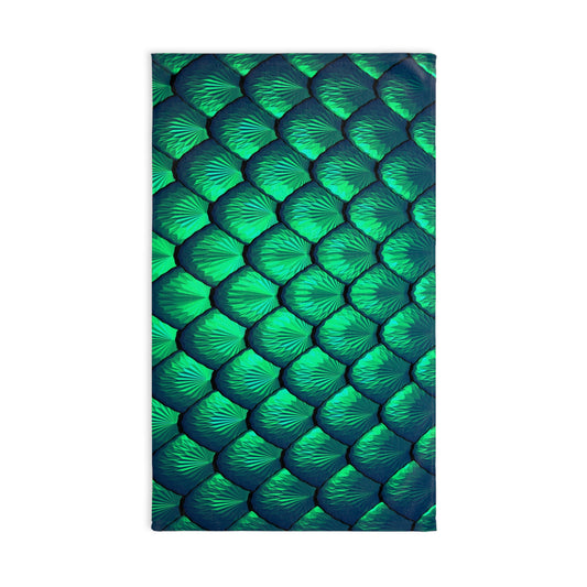 Tropical Paradise Hand Towel - Vibrant Ocean Design for Kitchen or Bath / Pretty Mermaid Tail