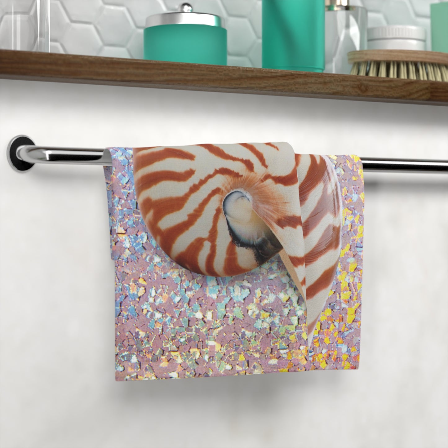 Face Towel - Disco Tiger Stripe Nautilus