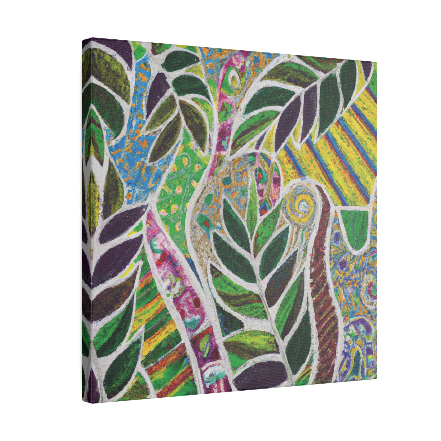 Tropical Canvas Artwork - Stretched Canvas Print, Many Sizes / Amazon Whimsy