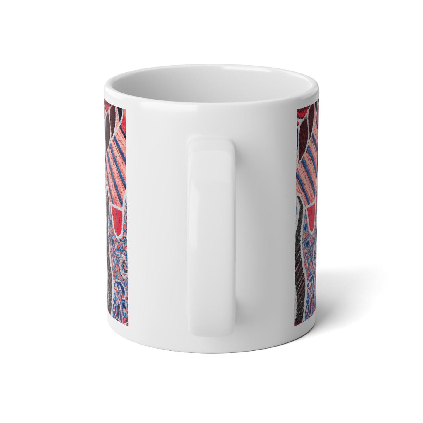 Jumbo Mug, 20oz, Amazon Whimsy Red | Tropical Coffee Cup